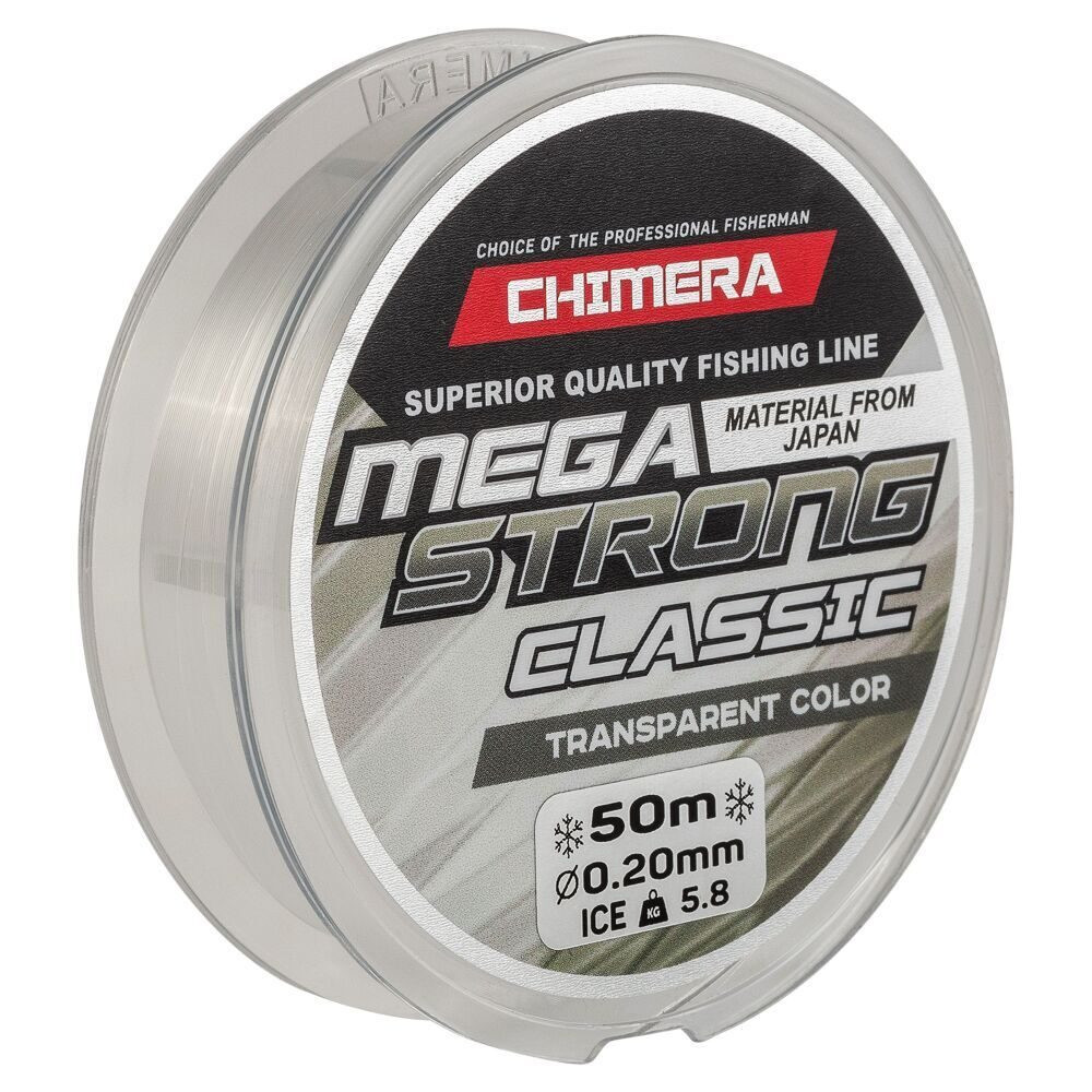 Леска CHIMERA MEGASTRONG Classic Transparent Color 100м., d-0.18мм