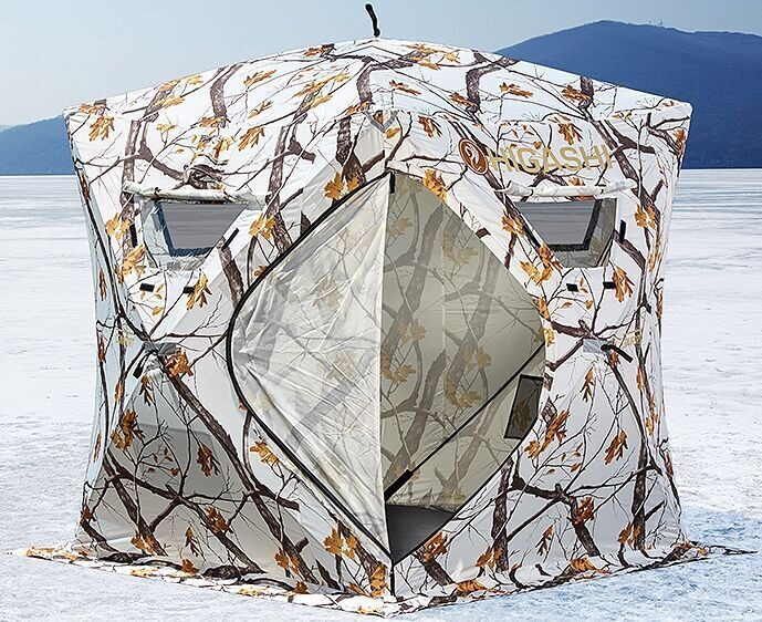 Палатка HIGASHI Winter Camo Comfort 1,8*1,8*2,0м., NYLON 300D, 3-местн.