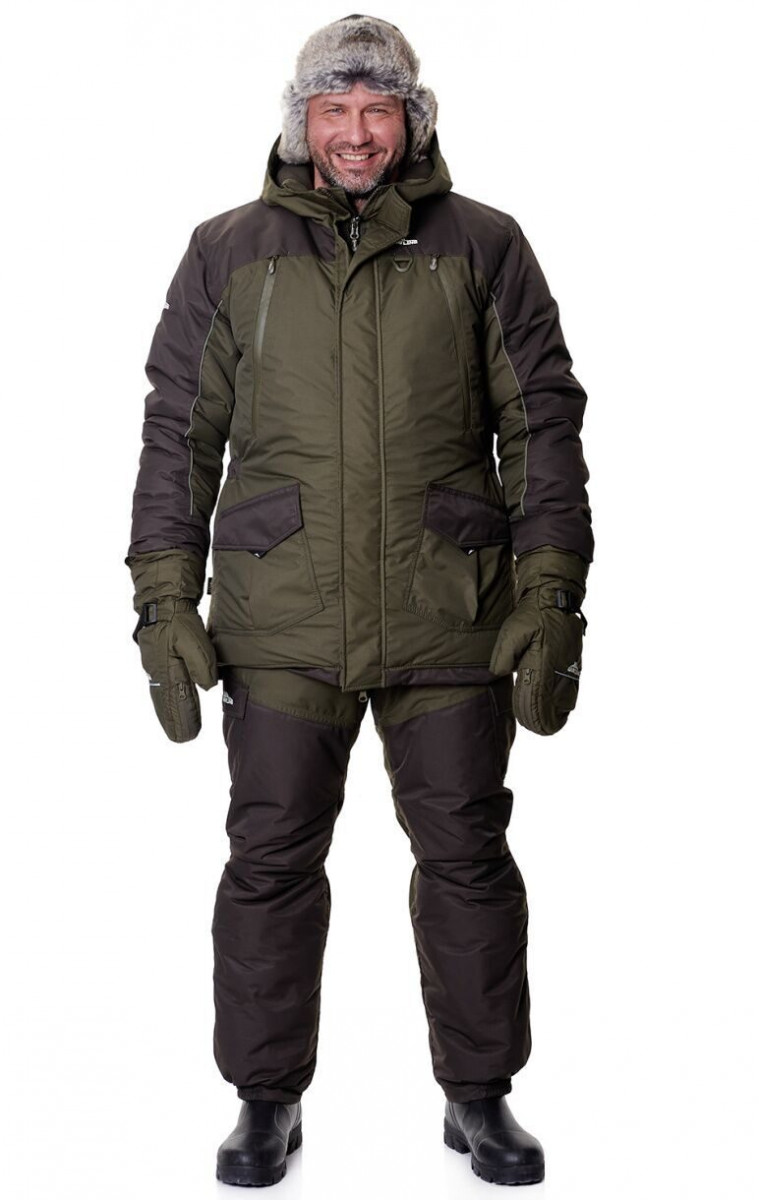 Костюм Nova Tex Скат Зима GRAYLING таслан, хаки, -35С, р.44-46/170-176