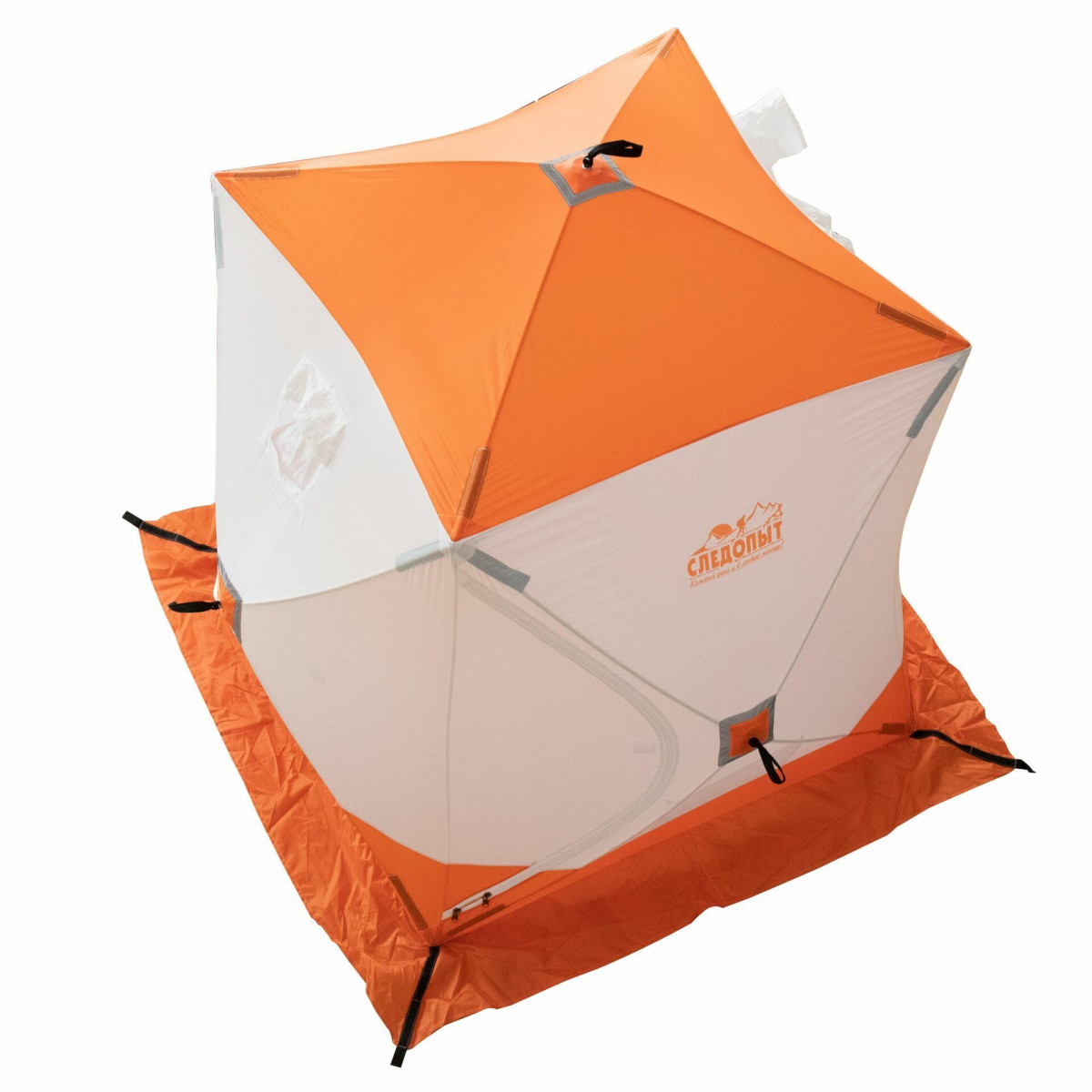 Палатка зим куб СЛЕДОПЫТ 1,5*1,5*1,7м, Oxford 240D PU 2000, 2-местн, бел/о
