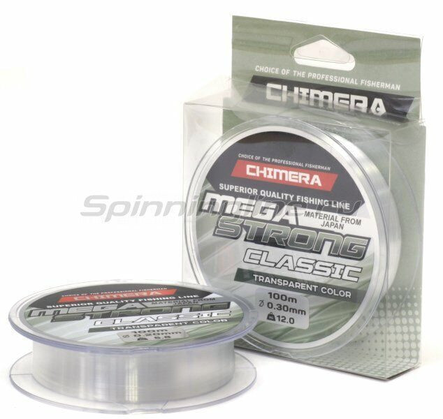 Леска CHIMERA MEGASTRONG Classic Transparent Color 100м., d-0.30мм