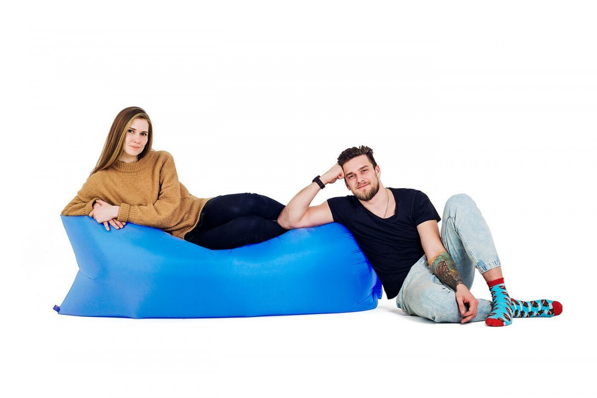 Кресло-мешок LAZYBAG (Lamzac) 185*75*50см. Нейлон, т.синий
