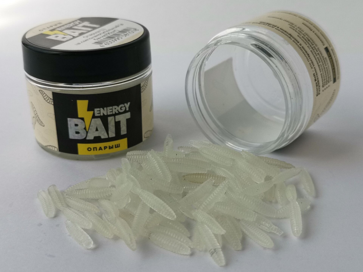 Насадка искусственная ENERGY BAIT ОПАРЫШ (S-M), цв. светонакоп., ароматизир. (уп.120шт)