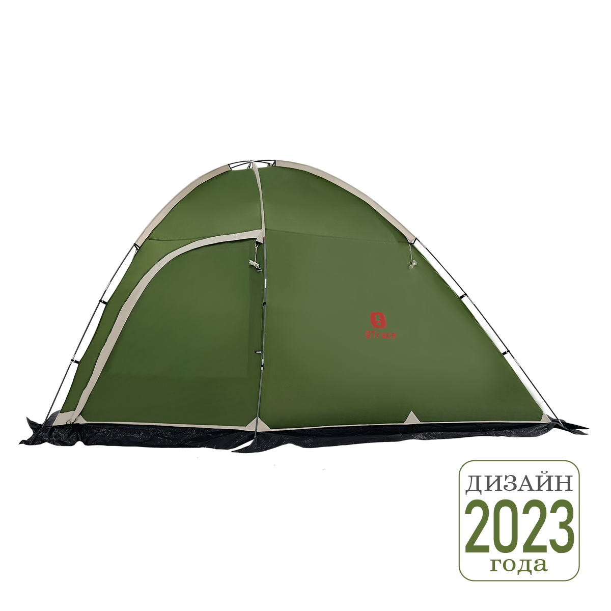 Палатка BTrace Dome 3 (130+195*240*205) Зеленый