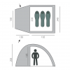Палатка BTrace Dome 3 (130+195*240*205) Зеленый