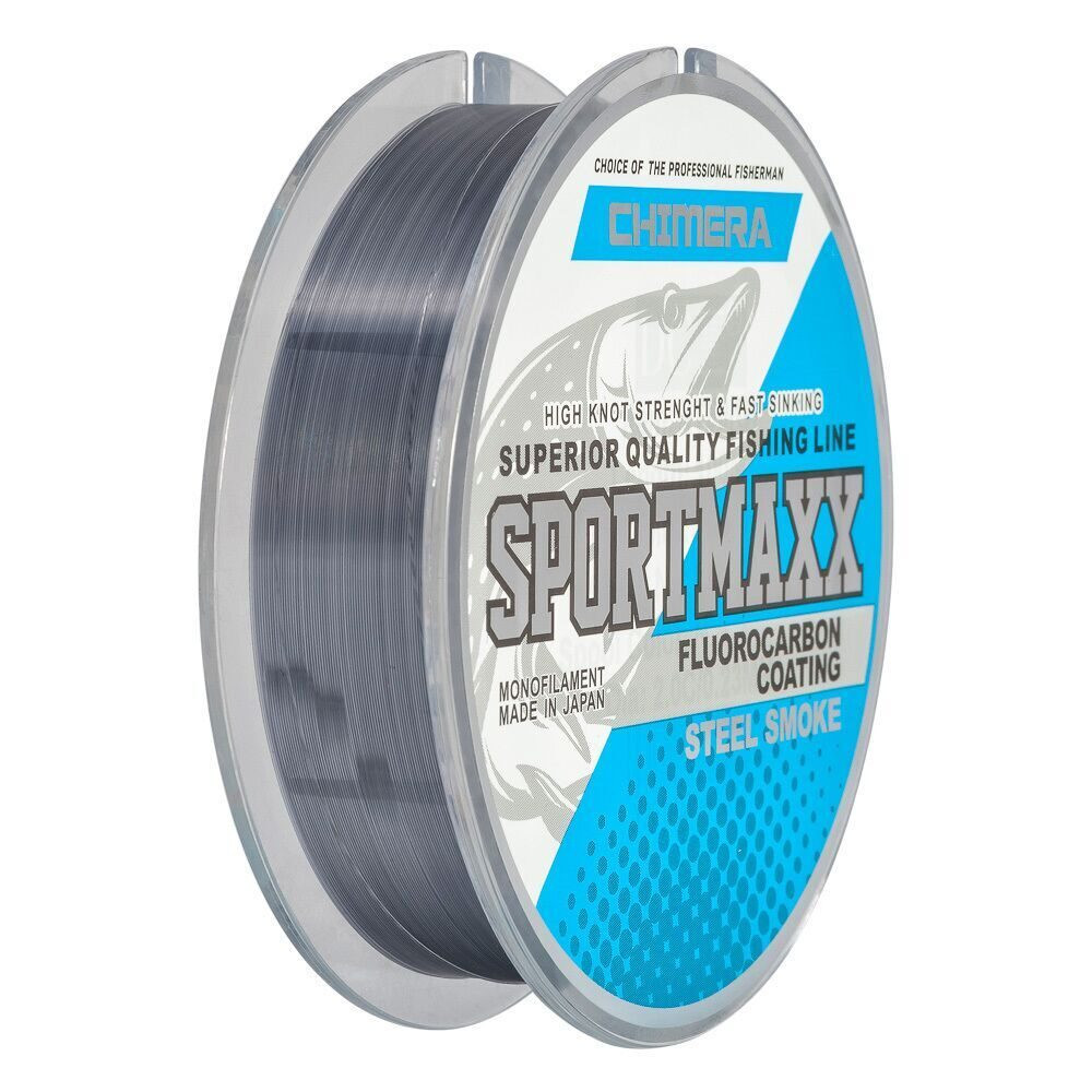 Леска CHIMERA SPORTMAXX Fluorocarbon Coating Steel Smoke 100м., d-0.40мм