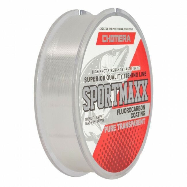 Леска CHIMERA SPORTMAXX Fluorocarbon Coating Pure Transparent 30м., d-0.18мм