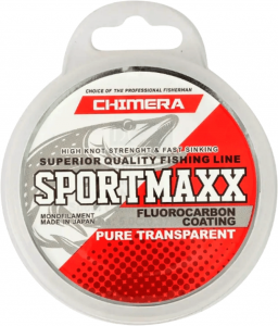 Леска CHIMERA SPORTMAXX Fluorocarbon Coating Pure Transparent 50м., d-0.12мм