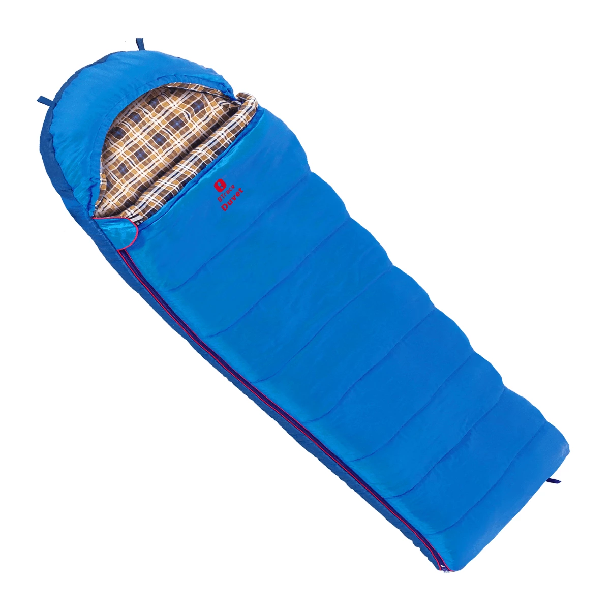 Спальный мешок BTrace Duvet (одеяло), 230*80, (до -15) Правый, Серый/Синий