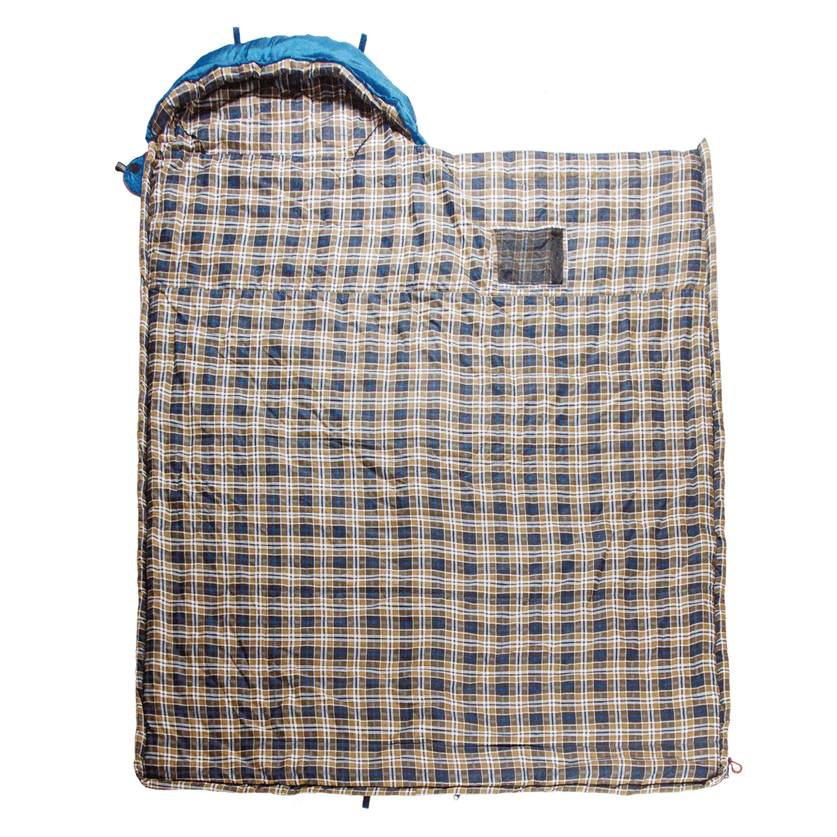Спальный мешок BTrace Duvet (одеяло), 230*80, (до -15) Правый, Серый/Синий