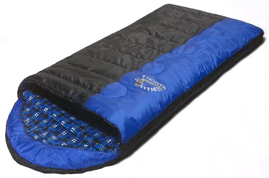 Спальный мешок INDIANA MAXFORT L-zip (от -8C) одеяло с подголовн фланель (195+35*90)