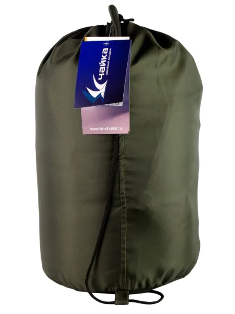 Спальный мешок Чайка СП3 XXL (одеяло с подг), 200+35*90, Taffeta 190, бязь/эпонж, -5/+10